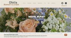 Desktop Screenshot of ofeliablomster.dk