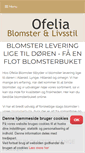 Mobile Screenshot of ofeliablomster.dk